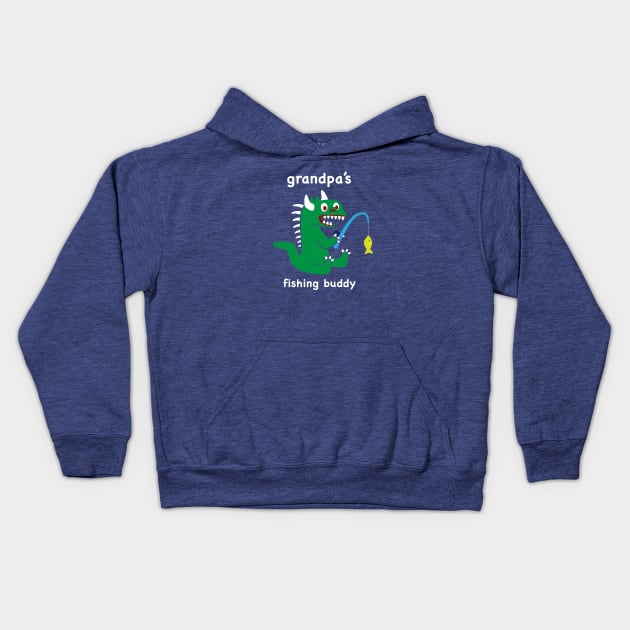 Lil Hodag - Grandpa’s Fishing Buddy Children’s Character Kids Hoodie by BlueSkyTheory